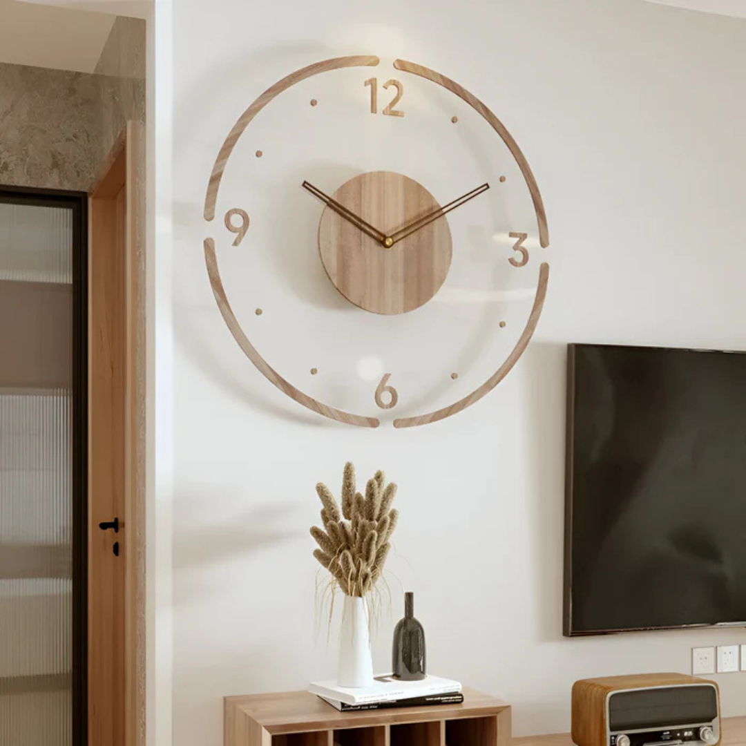 Gran Reloj de Pared – Diseño Elegante y Moderno