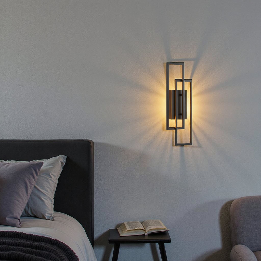 Aplique de Pared Rectangular Geométrico – Elegancia y Modernidad