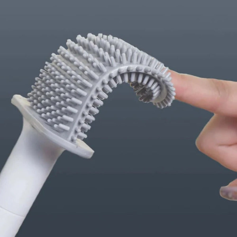 Spazzola per WC in silicone flessibile – Design durevole e antibatterico