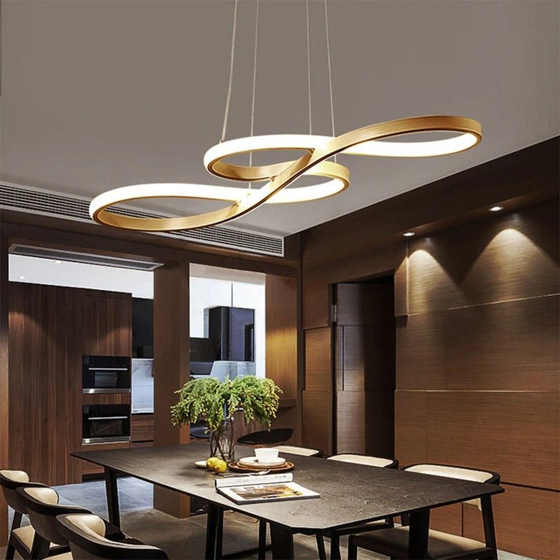 Moderne LED Oppheng i Ringer – Elegant og Futuristisk Design
