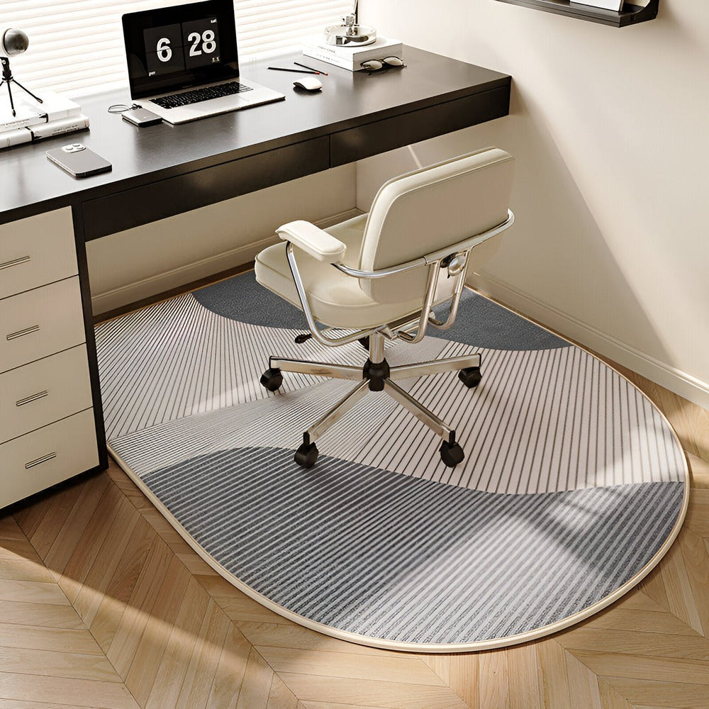 Oval non-slip carpet for bedrooms and offices - Floor safety & neat finish
