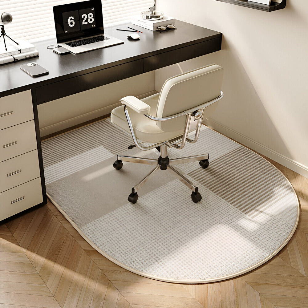Oval non-slip carpet for bedrooms and offices - Floor safety & neat finish