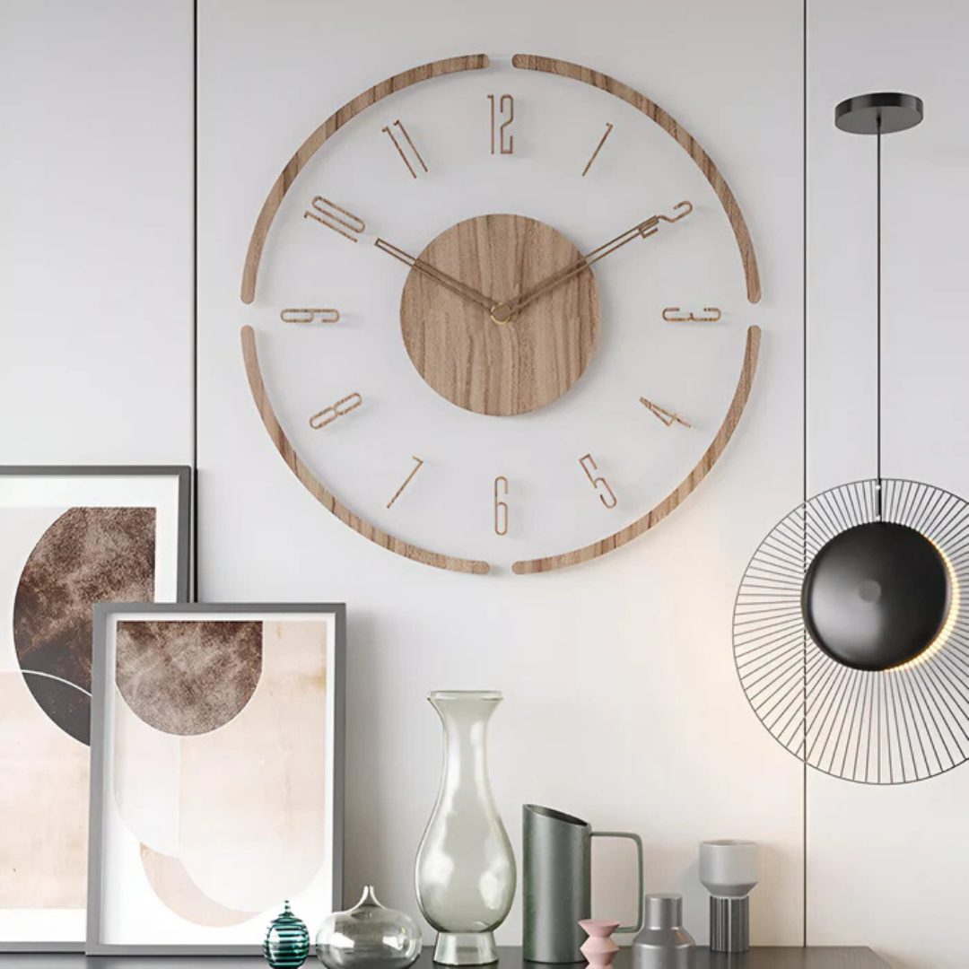 Gran Reloj de Pared – Diseño Elegante y Moderno