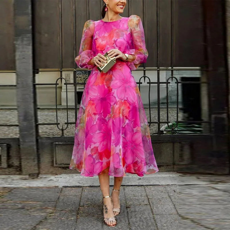 Sophie | Elegantní květinové šaty – Styl chic a ženský