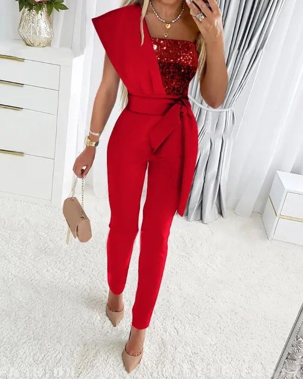 Bernice | Elegant Set – Belted Style and Glitter Detail