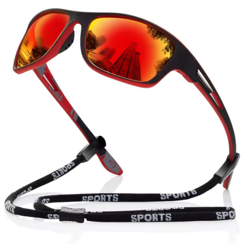 Occhiali Sportivi Polarizzati – Corda Regolabile e Protezione UV