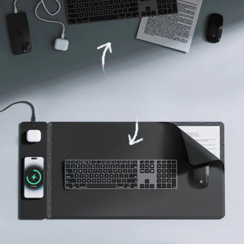 Bezdrátová nabíjecí podložka pod myš – pohodlí při používání a multifunkčnost