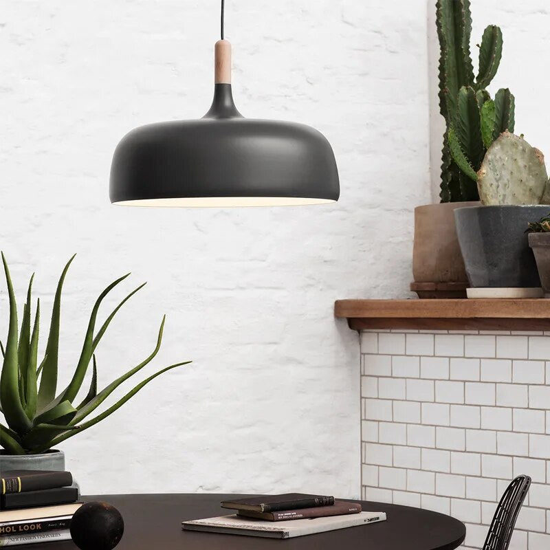 Lámpara Led Suspendida Nórdica – Línea Elegante y Iluminación Suave