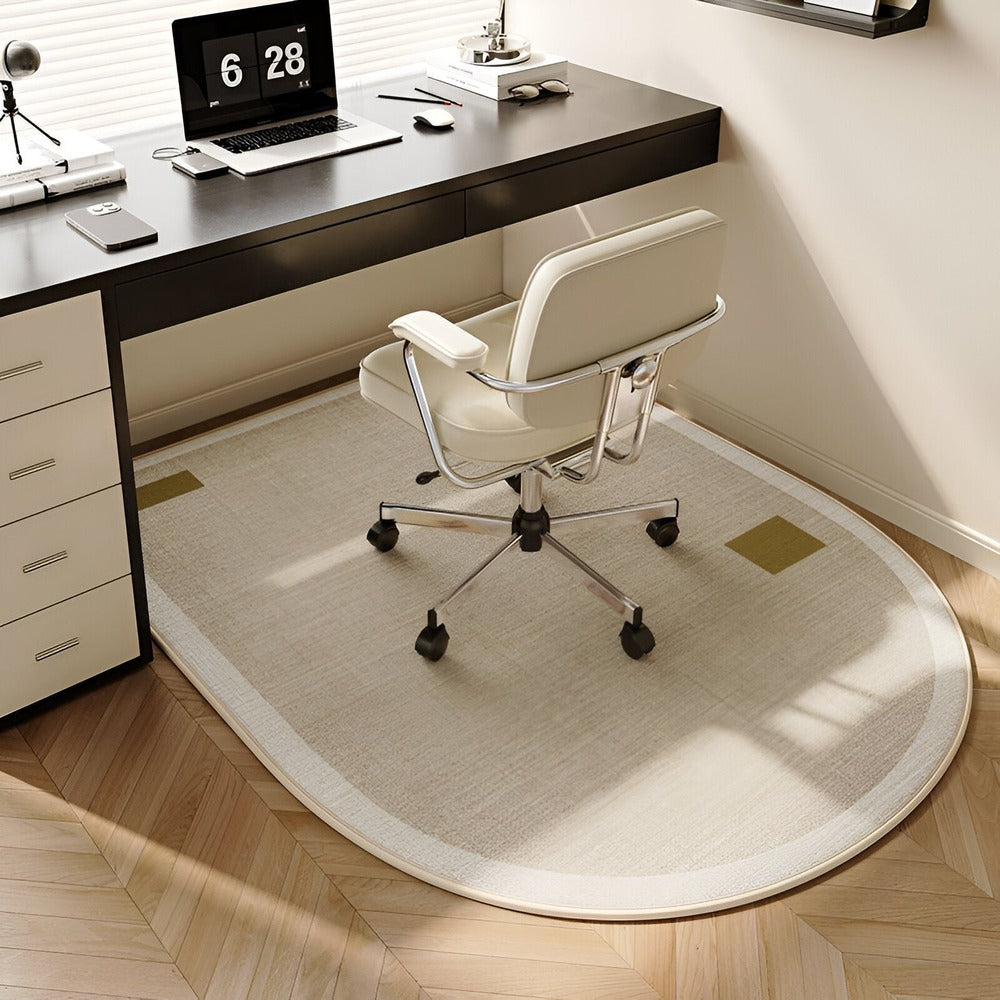 Oval non-slip carpet for bedrooms and offices - Floor safety & neat finish