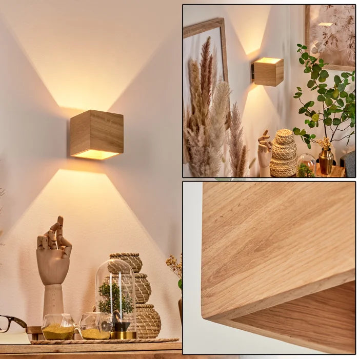 Lámpara de Pared Cuadrada – Estilo Chic y Auténtico