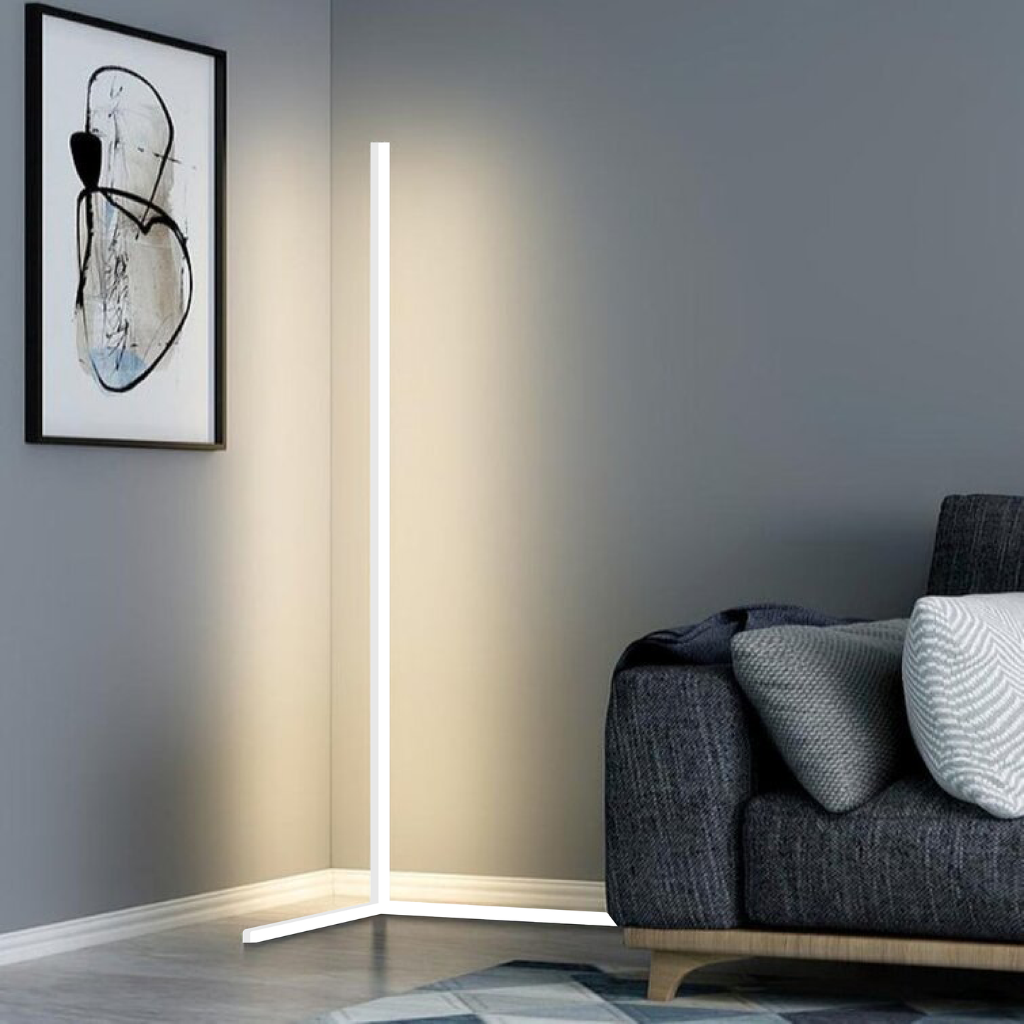 LED Rohová Lampa – Ambientné Osvetlenie a Minimalistický Dizajn