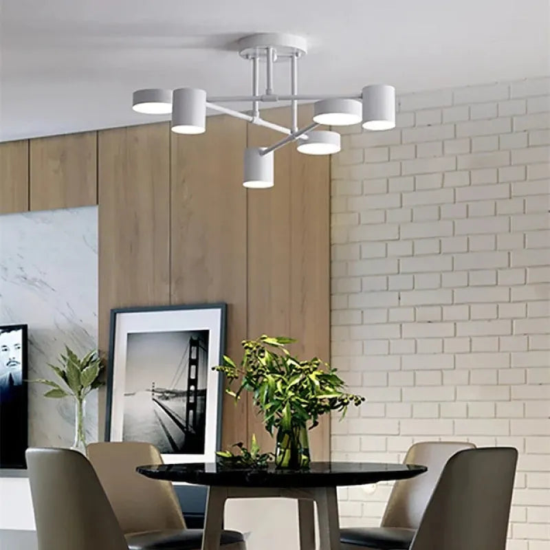 Moderní stropní svítidlo s 6 otočnými LED hlavami – univerzální osvětlení a elegantní design