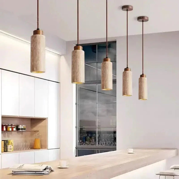 Lampe Suspendue En Pierre Naturelle – Élégance Et Authenticité