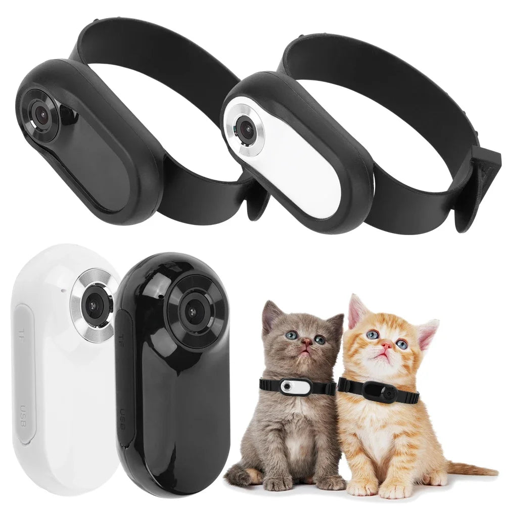 犬猫用ミニカメラ首輪-没入型ビジョン＆HD