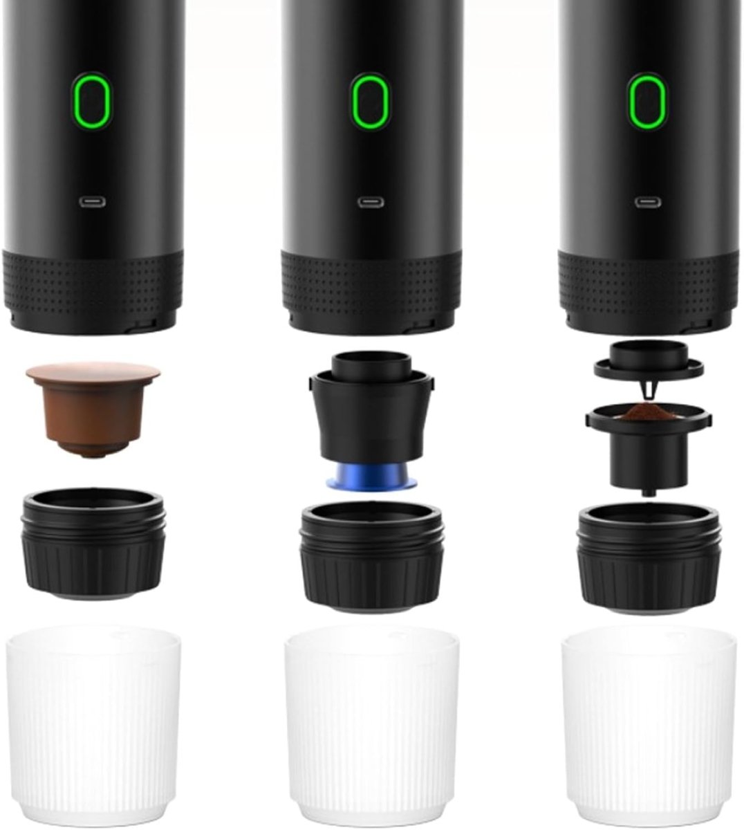 Macchina da Caffè Portatile 3-in-1 – Ideale per Ufficio, Casa e Esterni 