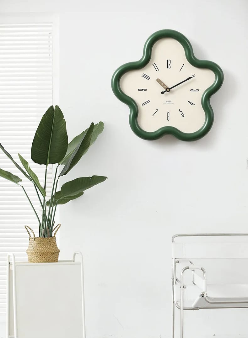 Wandklok Pendule Bloem 3D – Elegante Decoratie En Moderne Stijl 