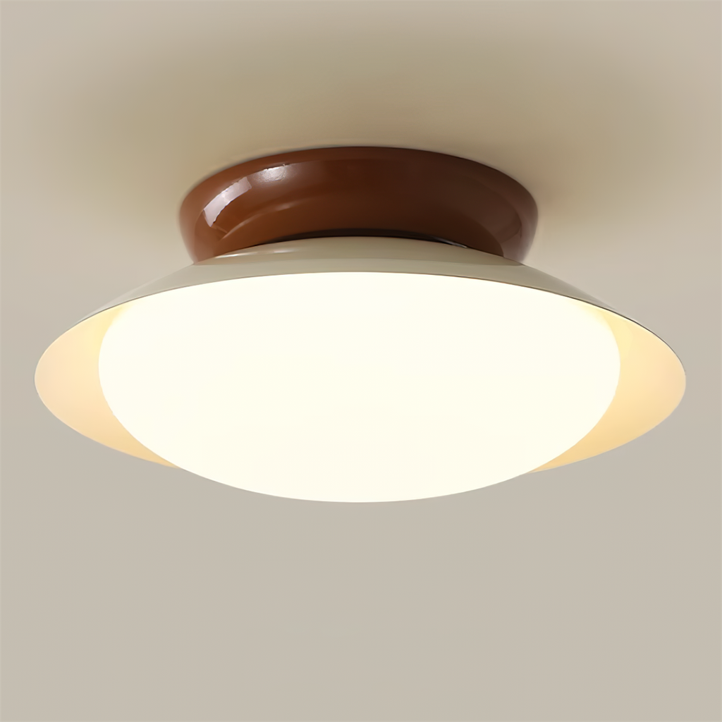 Plafoniera rotonda a LED - Bagliore naturale ed eleganza discreta