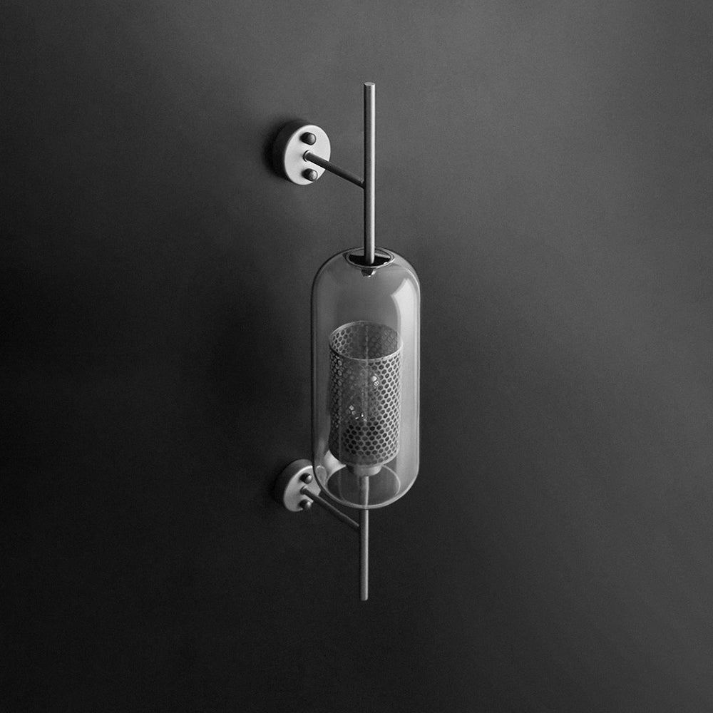 Lámpara de pared industrial geométrica - Estilo y modernidad
