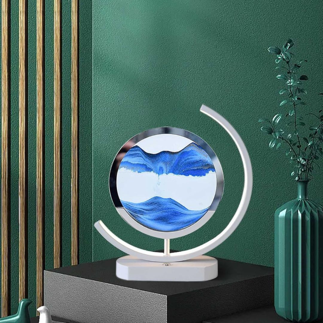 Lampe À Sable En Mouvement – Relaxation Visuelle Et Ambiance Apaisante