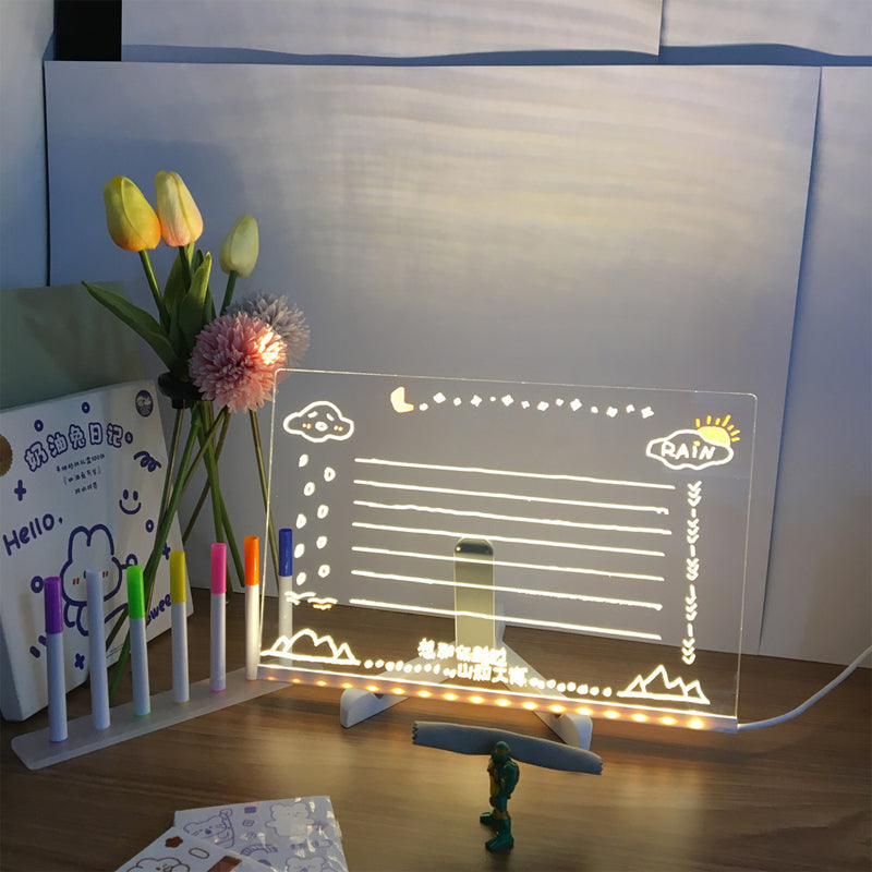 Tablero Luminoso Borrable – Dibuja, Ilumina y Repite Sin Fin 