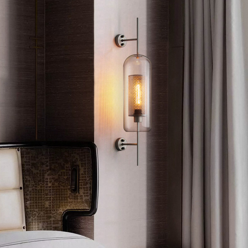 Lámpara de pared industrial geométrica - Estilo y modernidad