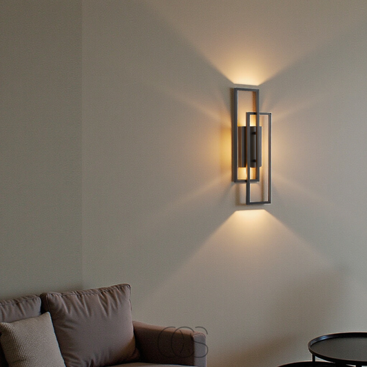 Aplique de Pared Rectangular Geométrico – Elegancia y Modernidad 