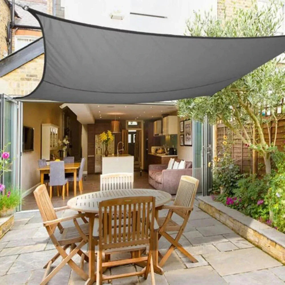 Waterdichte Schaduwdoek – Zonnebescherming en Elegantie voor de Tuin 