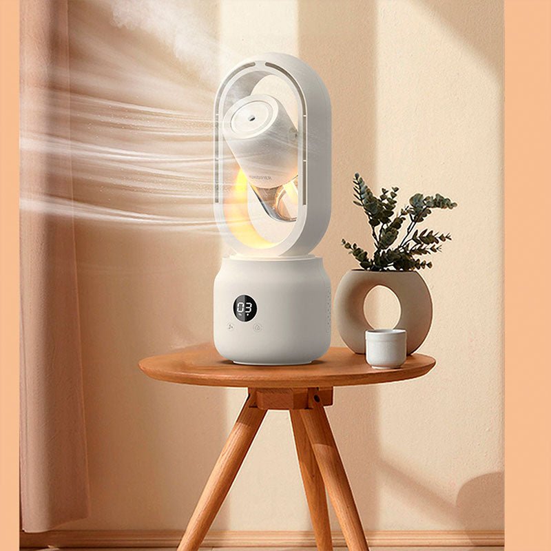 ポータブルファンと加湿器 - 即座の涼しさと快適さ 