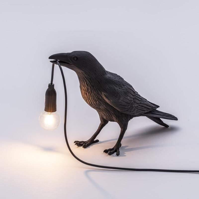 Dekoratívna lampa — Havran pre tajomnú atmosféru 