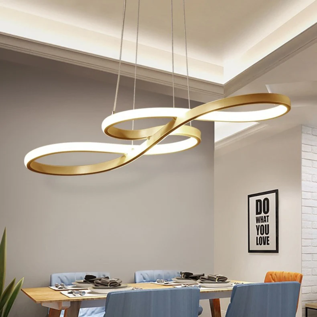 Moderní LED závěsné svítidlo s prstenci – Elegantní a futuristický design 