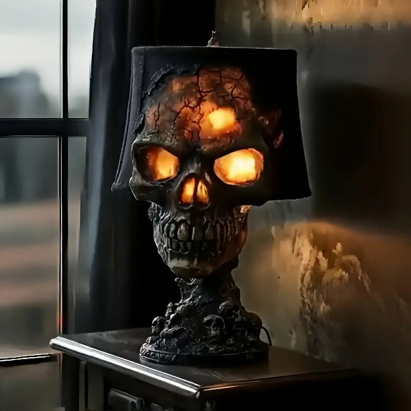 Lampa Czaszka w Fuzji – Unikalny Design i Oszałamiająca Atmosfera 