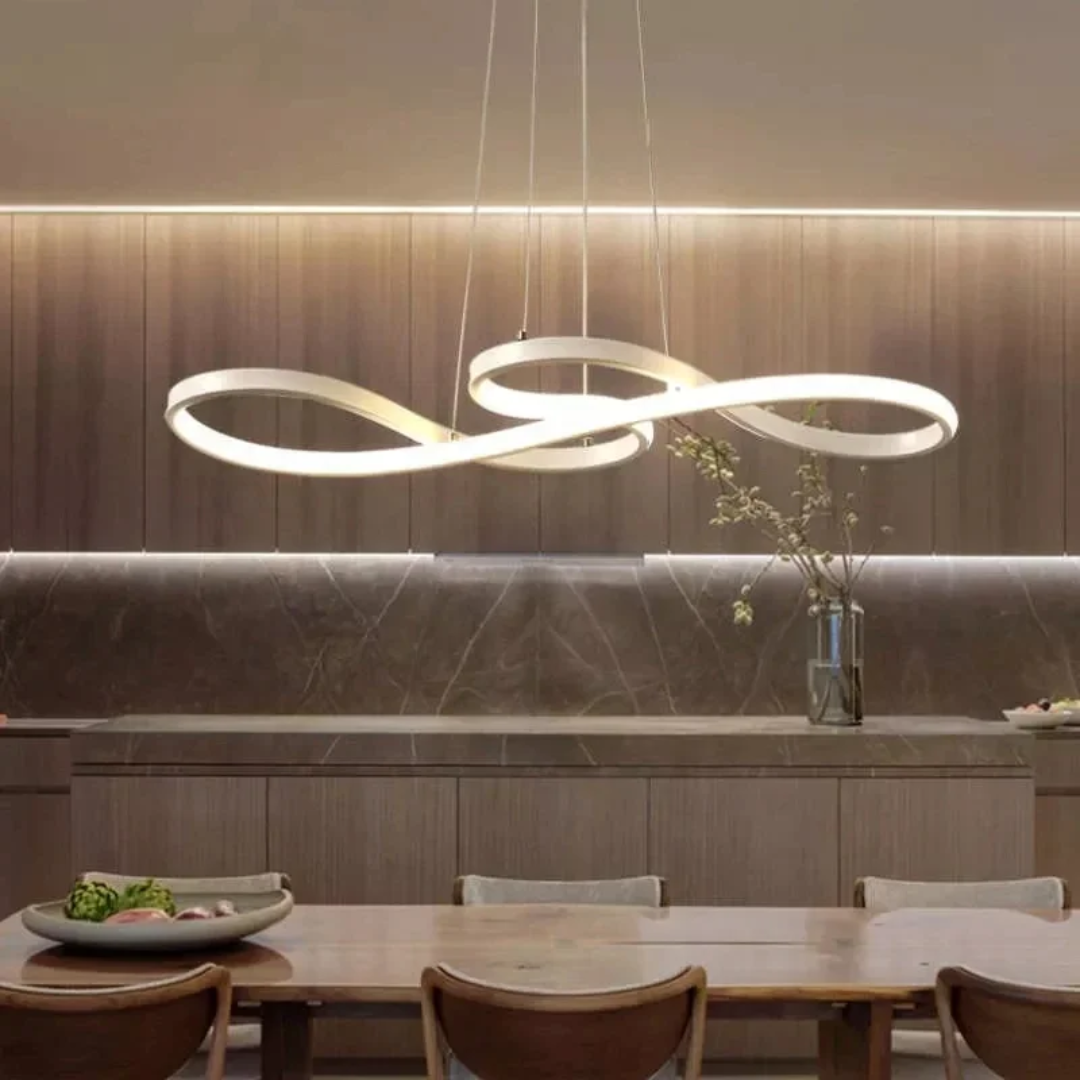 Moderne LED Oppheng i Ringer – Elegant og Futuristisk Design 