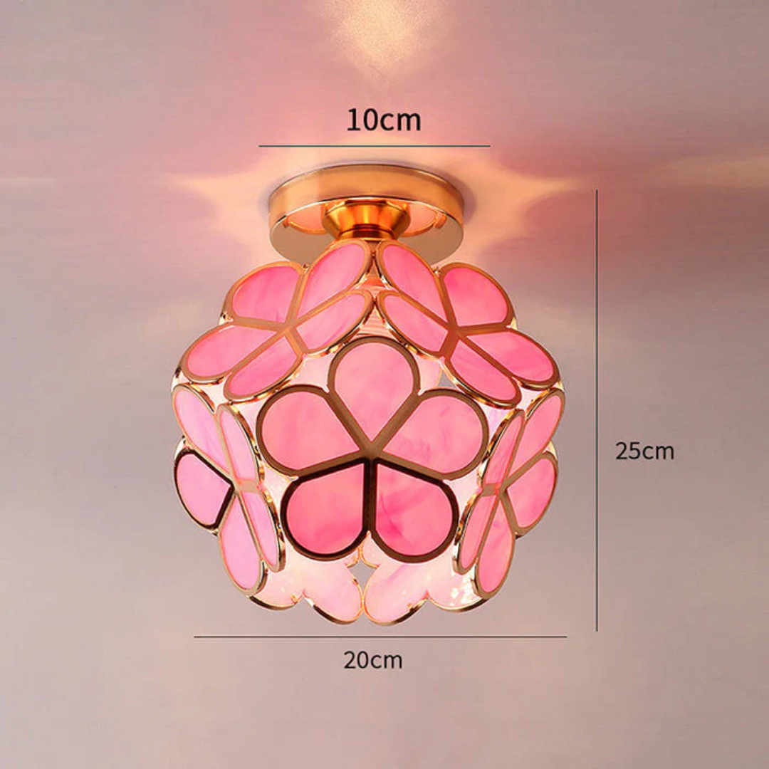 Luminária de Teto em Forma de Flor – Design Delicado e Moderno 