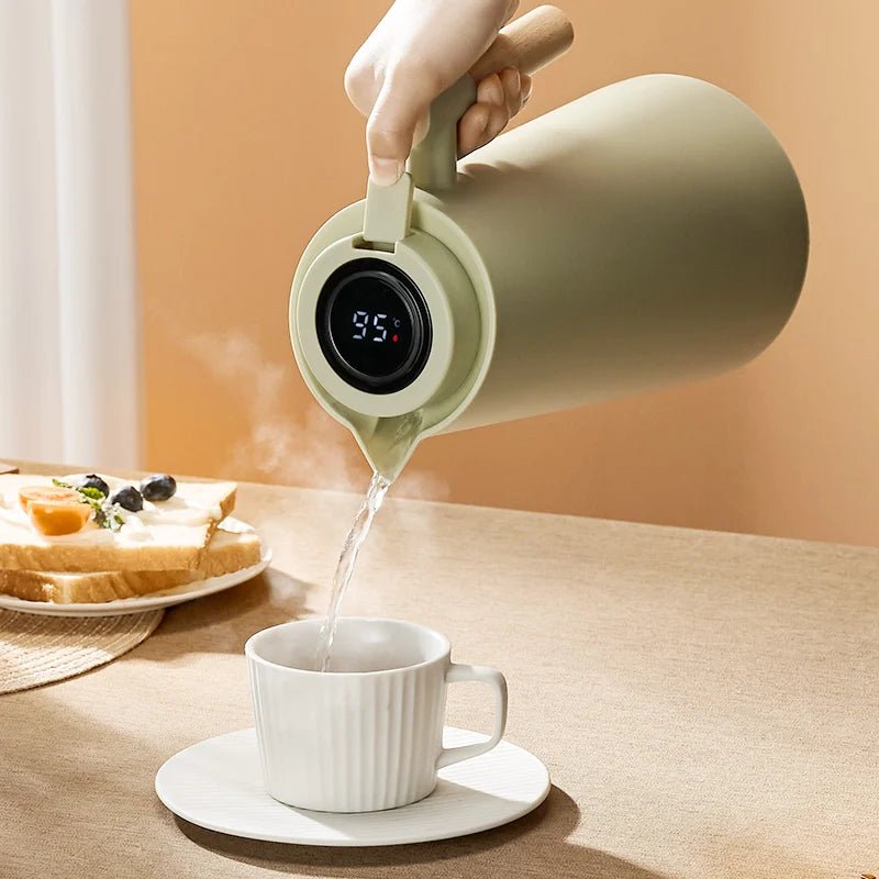 Thermoskanne mit Temperaturanzeige – Modernes Design und einfache Handhabung 