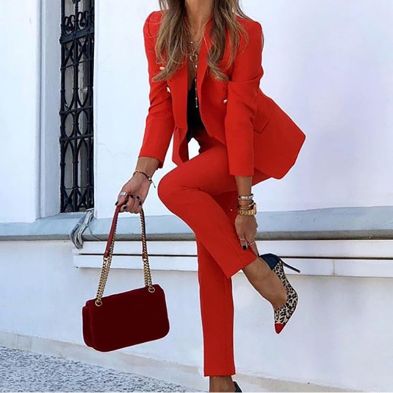Zita | Set Sacou și Pantalon – Siluetă Rafinat pentru Femei 