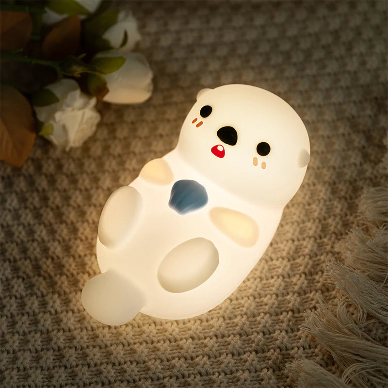 LED-nattlampe – Søt Silikon Sel 