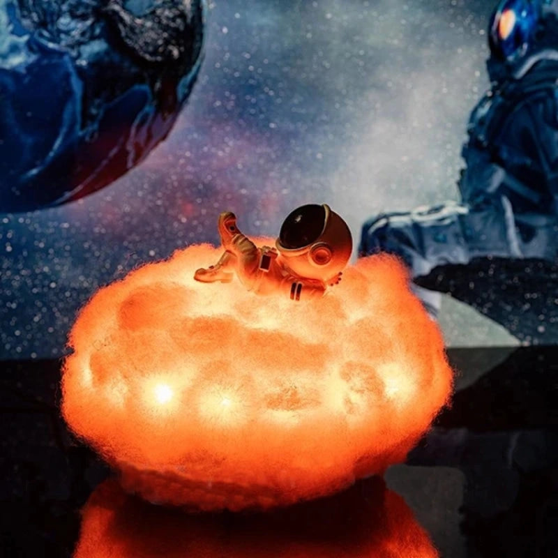 Dekorativní lampa Astronautský mrak – Světelný a magický útěk 