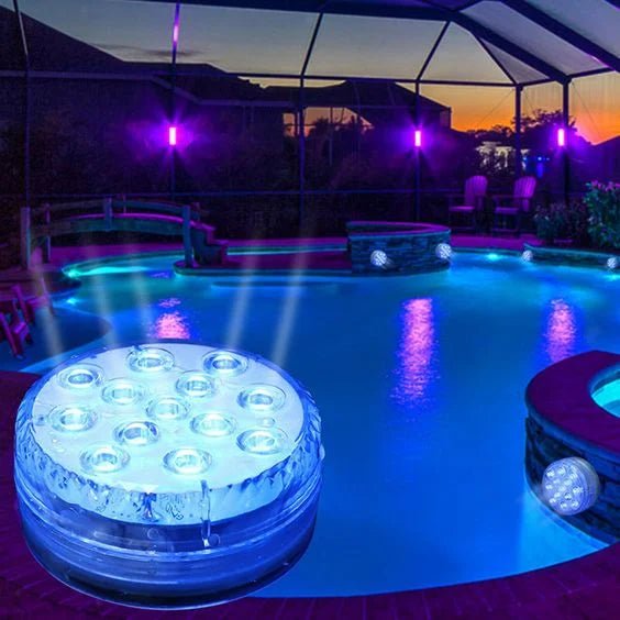 Lampe LED Submersible Avec Télécommande – Éclairage Étanche Et Polyvalent