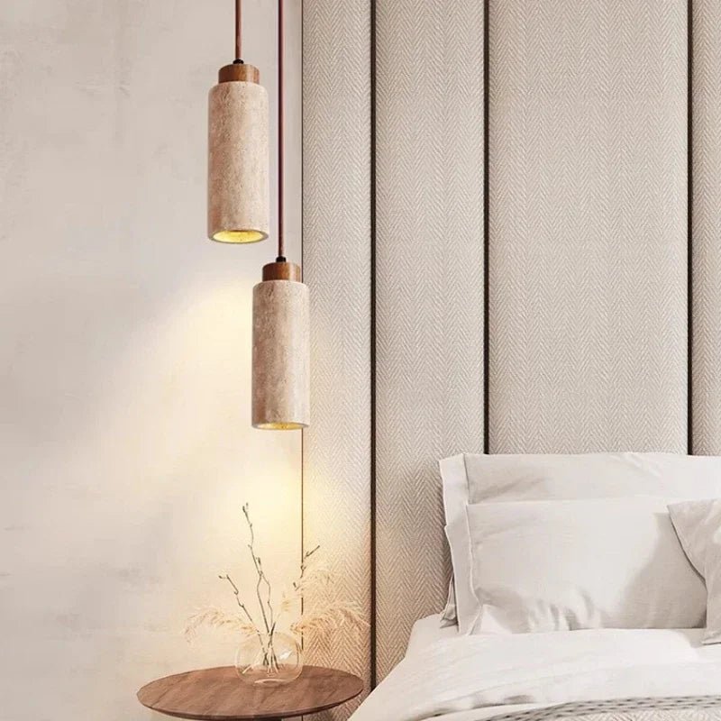 Hängande Lampa i Naturlig Sten – Elegans och Äkthet 