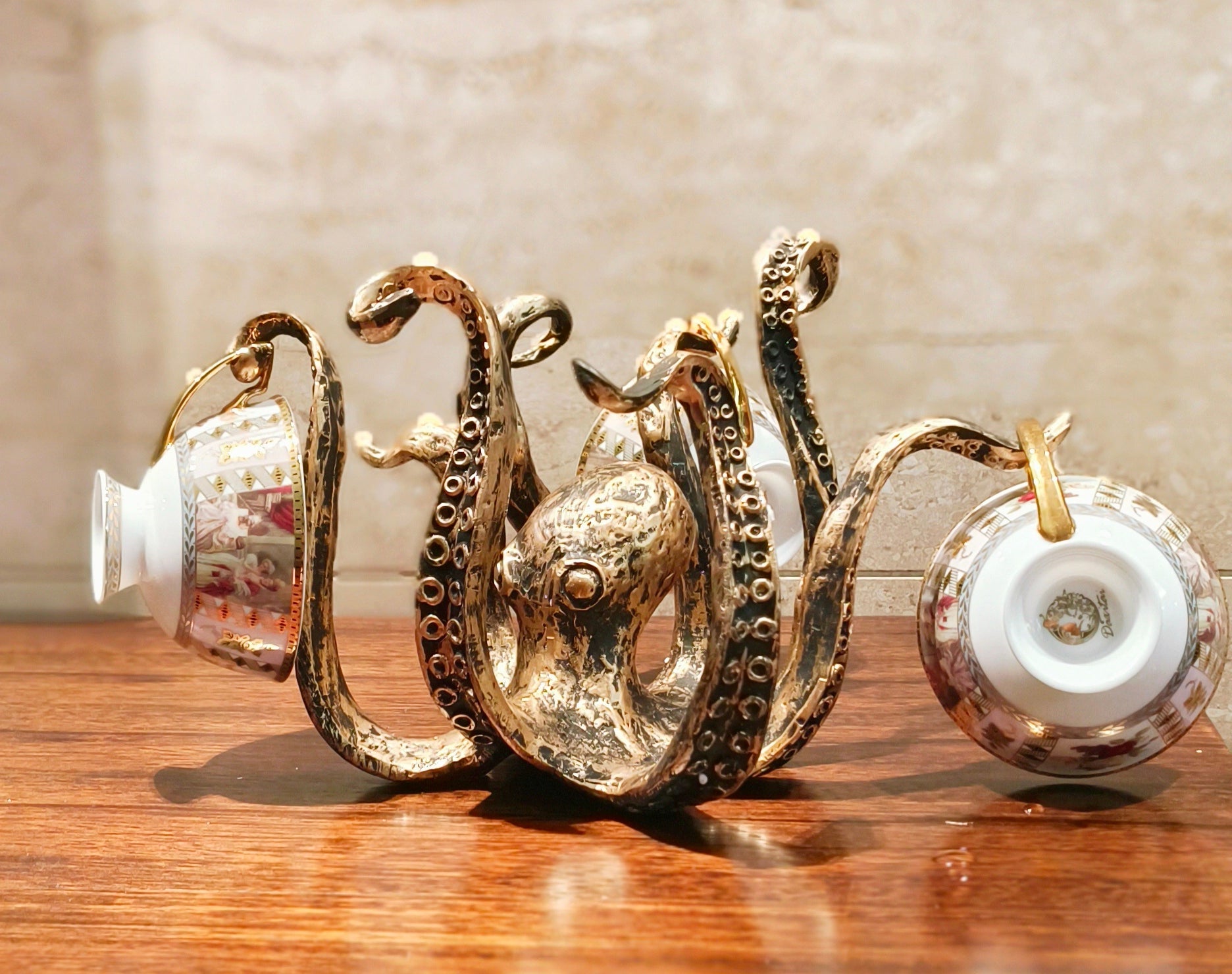 Vintage Tassenhalter - Oktopusform 