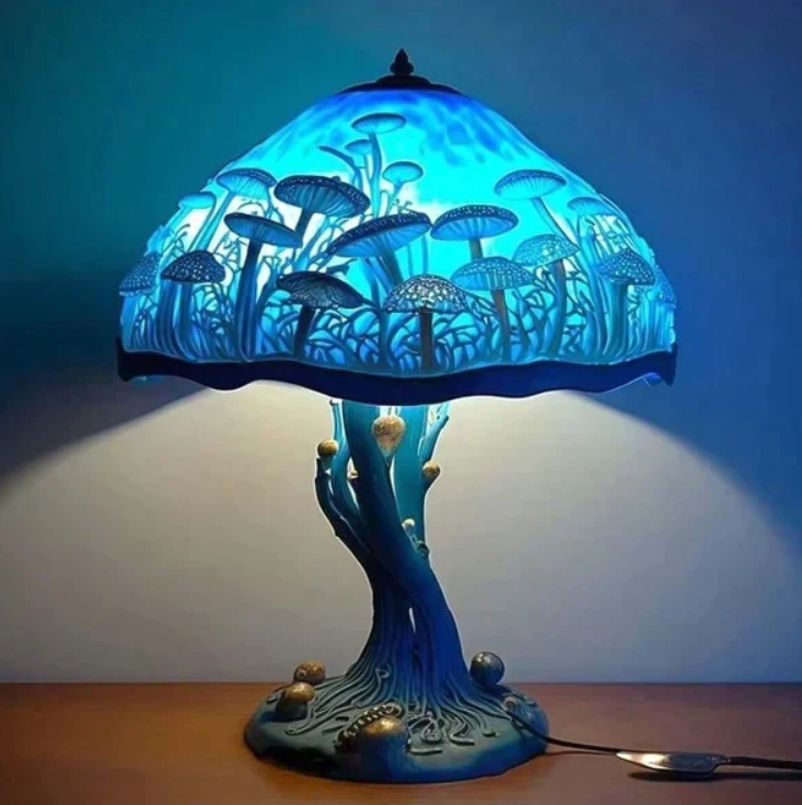 Lampada In Vetro Colorato Rilassante – Luce Morbida E Atmosfera Calda 