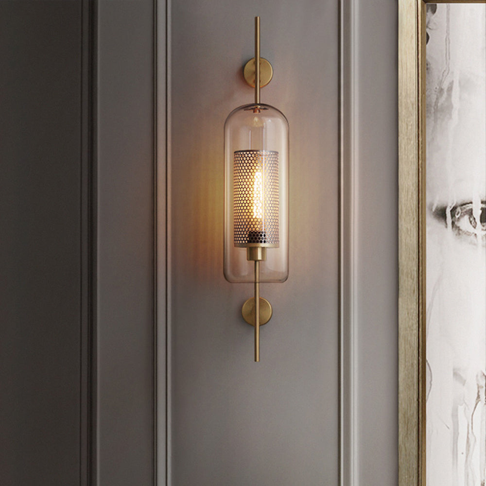 Lámpara de pared industrial geométrica - Estilo y modernidad