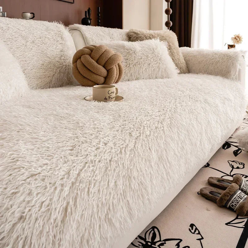 Soft Plush Sofa Cover - confort absolut și stil elegant