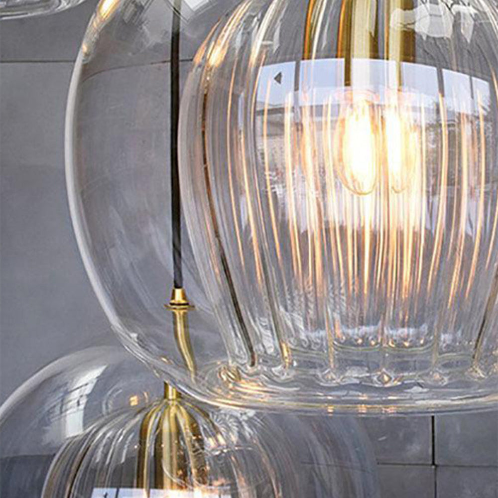 Elegant och Varm Glas Hänglampa – Stil och Finess 
