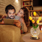 Tischlampe mit Touch-Funktion – Eleganter kristalliner Glanz 