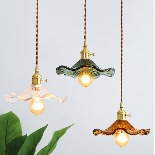 Lámpara Flor Suspendida – Encanto Natural y Espíritu Tierno 