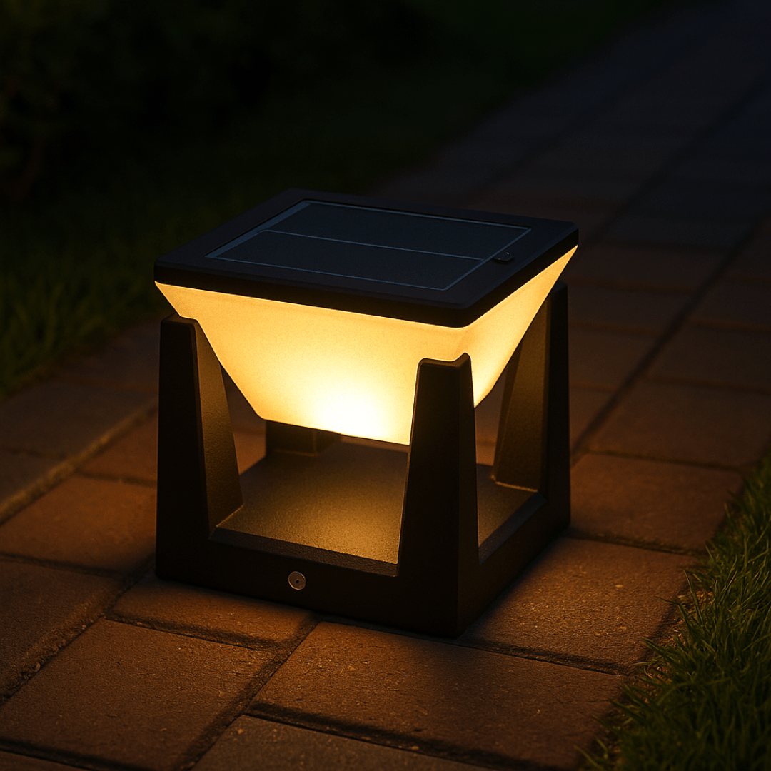 Utendørs solcellelampe