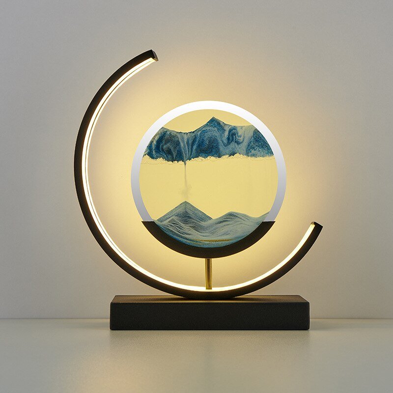 Lampe À Sable En Mouvement – Relaxation Visuelle Et Ambiance Apaisante