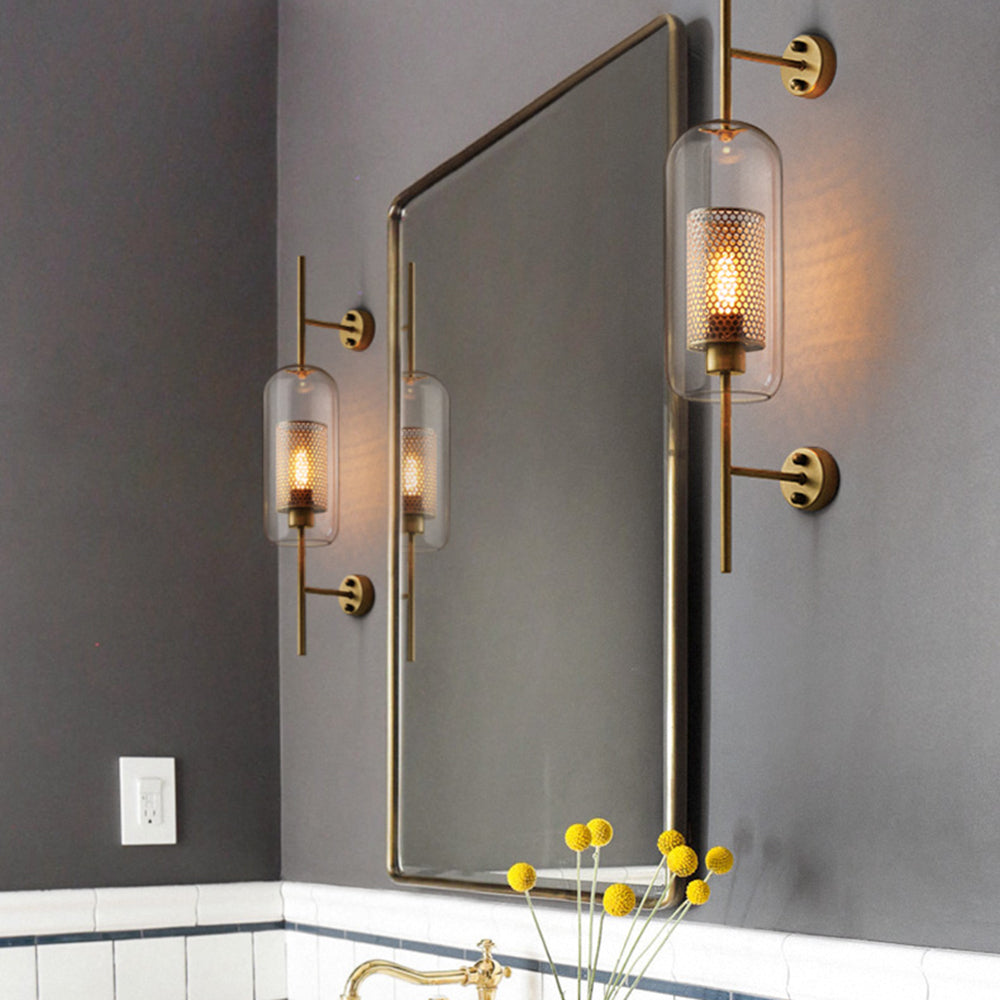 Lámpara de pared industrial geométrica - Estilo y modernidad