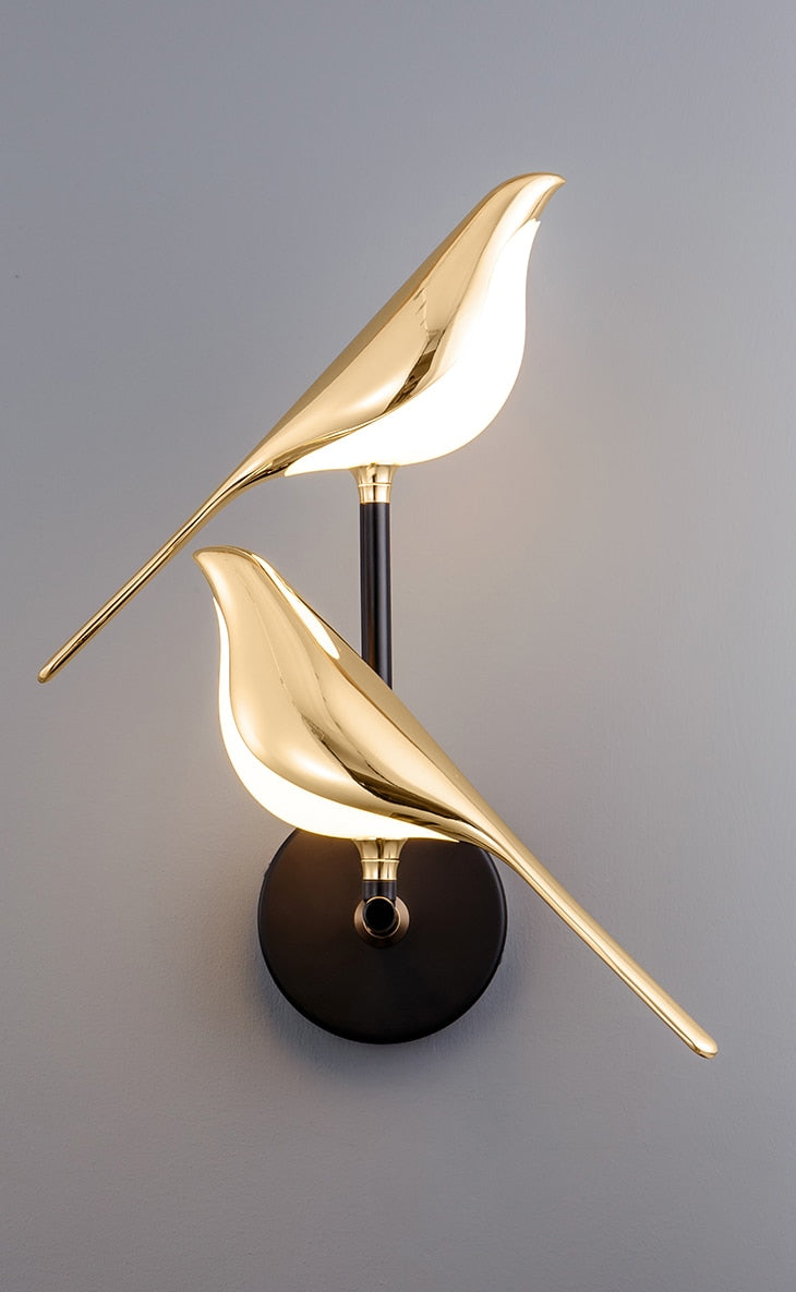 Aplique de Pared Pájaro – Decoración Lumínica y Delicada 